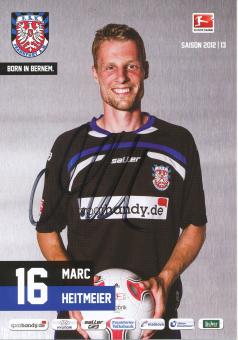 Marc Heitmeier  2012/2013  FSV Frankfurt  Fußball Autogrammkarte original signiert 