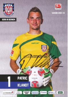Patric Klandt  2012/2013  FSV Frankfurt  Fußball Autogrammkarte original signiert 