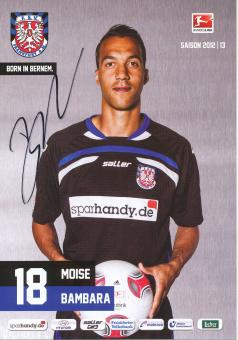 Moise Bambara  2012/2013  FSV Frankfurt  Fußball Autogrammkarte original signiert 
