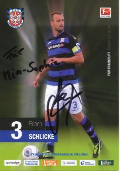 Björn Schlicke  2013/2014  FSV Frankfurt  Fußball Autogrammkarte original signiert 