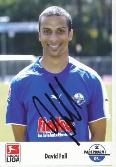 David Fall  2005/2006  SC Paderborn Fußball Autogrammkarte original signiert 