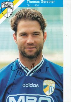 Thomas Gerstner  1996/1997  FC Carl Zeiss Jena  Fußball Autogrammkarte original signiert 