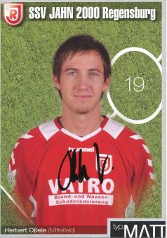 Herbert Obele  2004/2005 SSV Jahn Regensburg  Fußball Autogrammkarte original signiert 