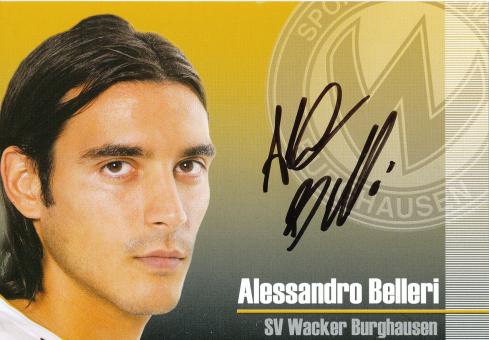Alessandro Belleri   2009/2010  SV Burghausen  Fußball Autogrammkarte  original signiert 