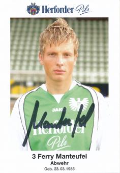 Ferry Manteufel  2005/2006  Preußen Münster  Fußball Autogrammkarte  original signiert 