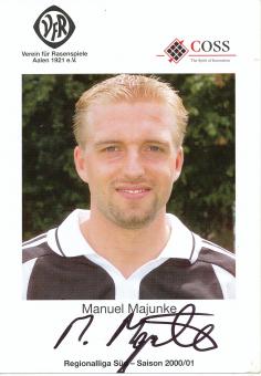 Manuel Majunke  2000/2001  VFR Aalen  Fußball Autogrammkarte  original signiert 