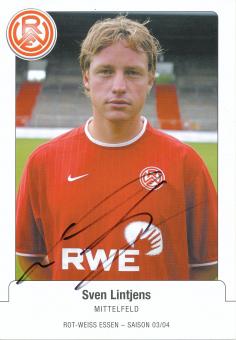Sven Lintjens  2003/2004  Rot Weiss Essen Fußball Autogrammkarte  original signiert 