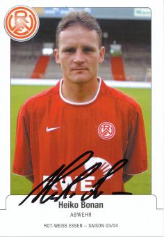 Heiko Bonan  2003/2004  Rot Weiss Essen Fußball Autogrammkarte  original signiert 