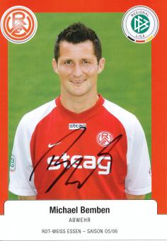Michael Bemben  2005/2006  Rot Weiss Essen Fußball Autogrammkarte  original signiert 