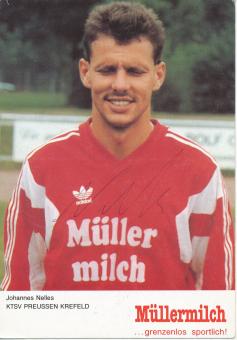 Johannes Nelles  KTSV Preussen Krefeld  Fußball Autogrammkarte  original signiert 