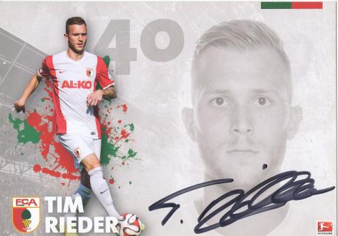 Tim Rieder  2014/2015  FC Augsburg  Fußball Autogrammkarte  original signiert 