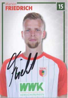 Marvin Friedrich  2017/2018  FC Augsburg  Fußball Autogrammkarte  original signiert 