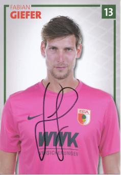Fabian Giefer  2017/2018  FC Augsburg  Fußball Autogrammkarte  original signiert 