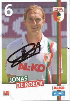 Jonas De Roeck  2011/2012  FC Augsburg  Fußball Autogrammkarte  original signiert 