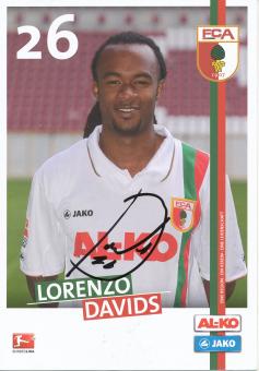 Lorenzo Davids  2011/2012  FC Augsburg  Fußball Autogrammkarte  original signiert 