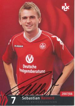 Sebastian Reinert  2007/2008  FC Kaiserslautern  Fußball Autogrammkarte  original signiert 