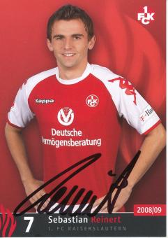 Sebastian Reinert  2008/2009  FC Kaiserslautern  Fußball Autogrammkarte  original signiert 