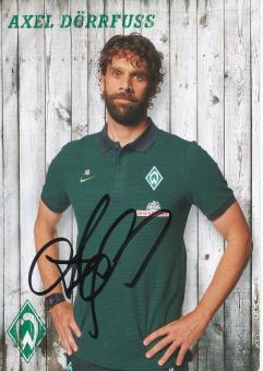 Axel Dörrfuss  2016/2017   SV Werder Bremen  Fußball Autogrammkarte  original signiert 