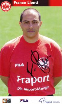 Franco Lionti  2000/2001  Eintracht Frankfurt  Fußball Autogrammkarte  original signiert 