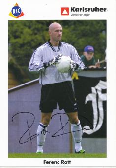 Ferenc Rott    Karlsruher SC  Fußball Autogrammkarte  original signiert 