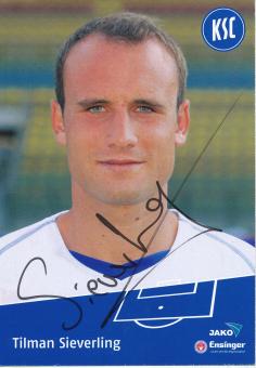 Tilman Sieverling   Karlsruher SC  II  Fußball Autogrammkarte  original signiert 