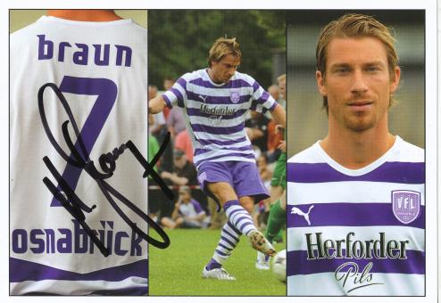 Marvin Braun  2008/2009  VFL Osnabrück Fußball Autogrammkarte original signiert 