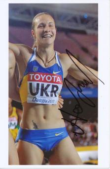 Olessja Powch  Ukraine  Leichtathletik Autogramm Foto original signiert 