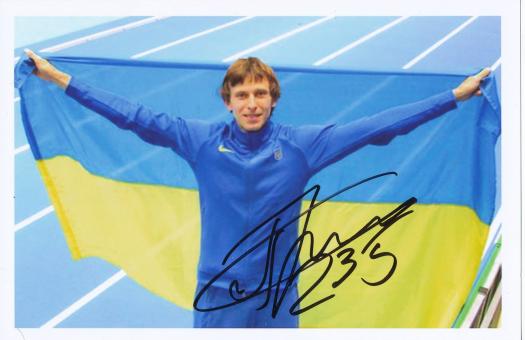 Andrij Prozenko  Ukraine  Leichtathletik Autogramm Foto original signiert 