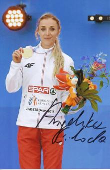 Angelicka Cichocka  Polen  Leichtathletik Autogramm Foto original signiert 