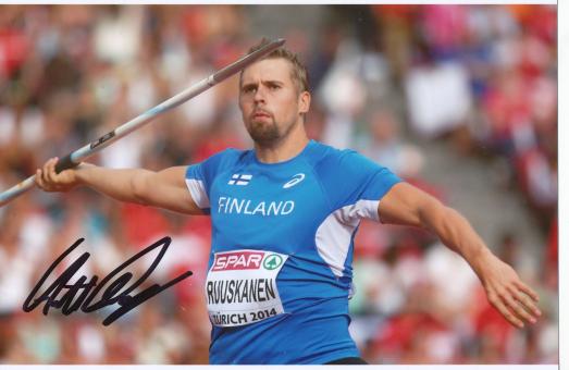 Antti Ruuskanen  Finnland  Leichtathletik Autogramm Foto original signiert 