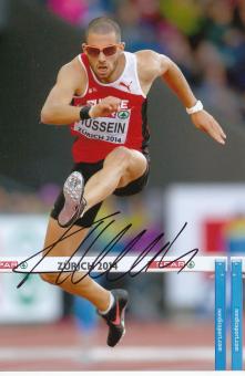 Kariem Hussein  Schweiz  Leichtathletik Autogramm Foto original signiert 