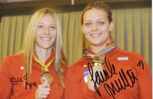 Sandra Perkovic & Ana Simic  Kroatien  Leichtathletik Autogramm Foto original signiert 