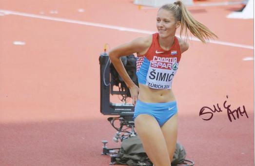 Ana Simic  Kroatien  Leichtathletik Autogramm Foto original signiert 