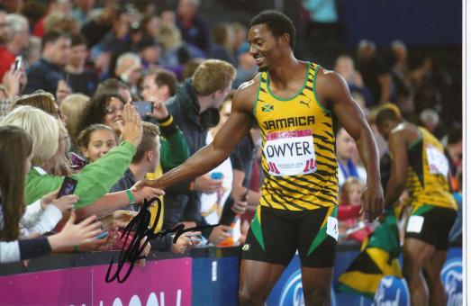 Rasheed Dwyer  Jamaika  Leichtathletik Autogramm Foto original signiert 