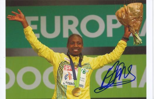 Abeba Aregawi  Schweden  Leichtathletik Autogramm Foto original signiert 