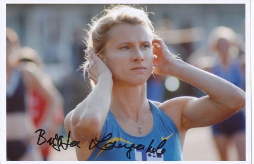 Brigita Langerholc  Slowenien  Leichtathletik Autogramm Foto original signiert 