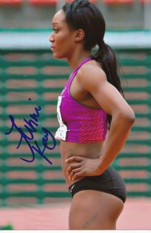 Funmi Jimoh  USA  Leichtathletik Autogramm Foto original signiert 