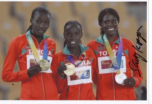 Sally Kipyego  Kenia  Leichtathletik Autogramm 13x18 cm Foto original signiert 