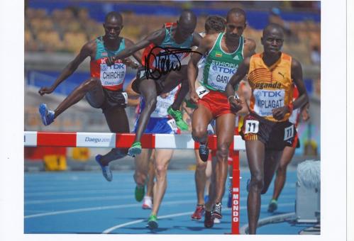 Brimin Kiprop Kipruto  Kenia   Leichtathletik Autogramm 13x18 cm Foto original signiert 