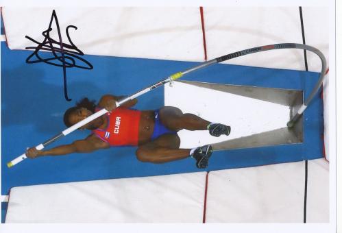 Yarisley Silva  Kuba   Leichtathletik Autogramm 13x18 cm Foto original signiert 