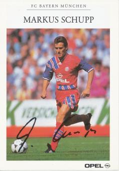 Markus Schupp  1994/1995  FC Bayern München Fußball Autogrammkarte Druck signiert 