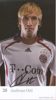 Andreas Ottl  2006/2007  FC Bayern München Fußball Autogrammkarte Druck signiert 