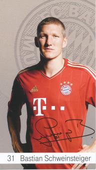 Bastian Schweinsteiger  2012/2013  FC Bayern München Fußball Autogrammkarte Druck signiert 