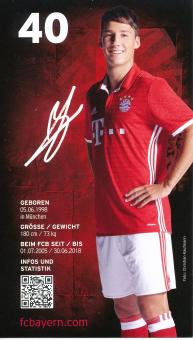 Fabian Benko   2016/2017  FC Bayern München Fußball Autogrammkarte Druck signiert 