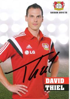 David Thiel   2014/2015   Bayer 04 Leverkusen Fußball Autogrammkarte original signiert 