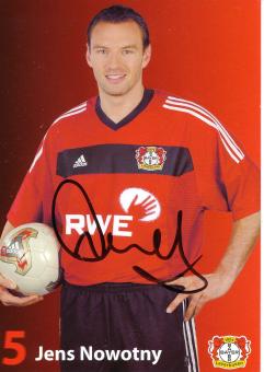Jens Nowotny   2002/2003   Bayer 04 Leverkusen Fußball Autogrammkarte original signiert 