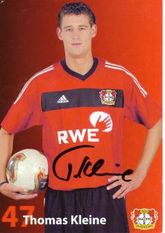 Thomas Kleine   2002/2003   Bayer 04 Leverkusen Fußball Autogrammkarte original signiert 