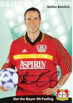Stefan Beinlich  1999/2000   Bayer 04 Leverkusen Fußball Autogrammkarte original signiert 