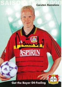 Carsten Ramelow  1999/2000   Bayer 04 Leverkusen Fußball Autogrammkarte original signiert 