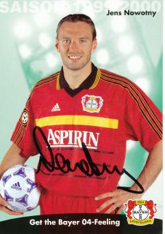 Jens Nowotny  1999/2000   Bayer 04 Leverkusen Fußball Autogrammkarte original signiert 